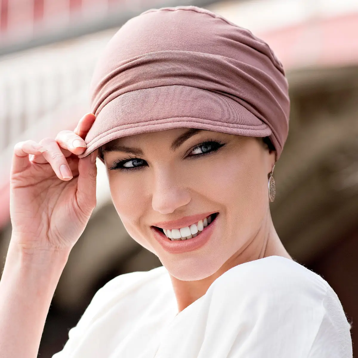 Katia Black & Lilac | Reversible Cap view 2