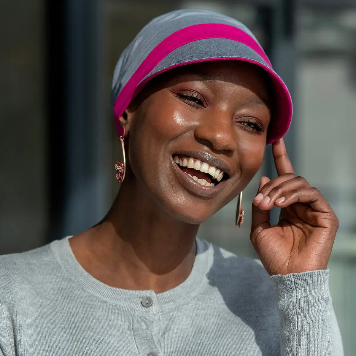 Katia Grey & Pink | Reversible Cap
