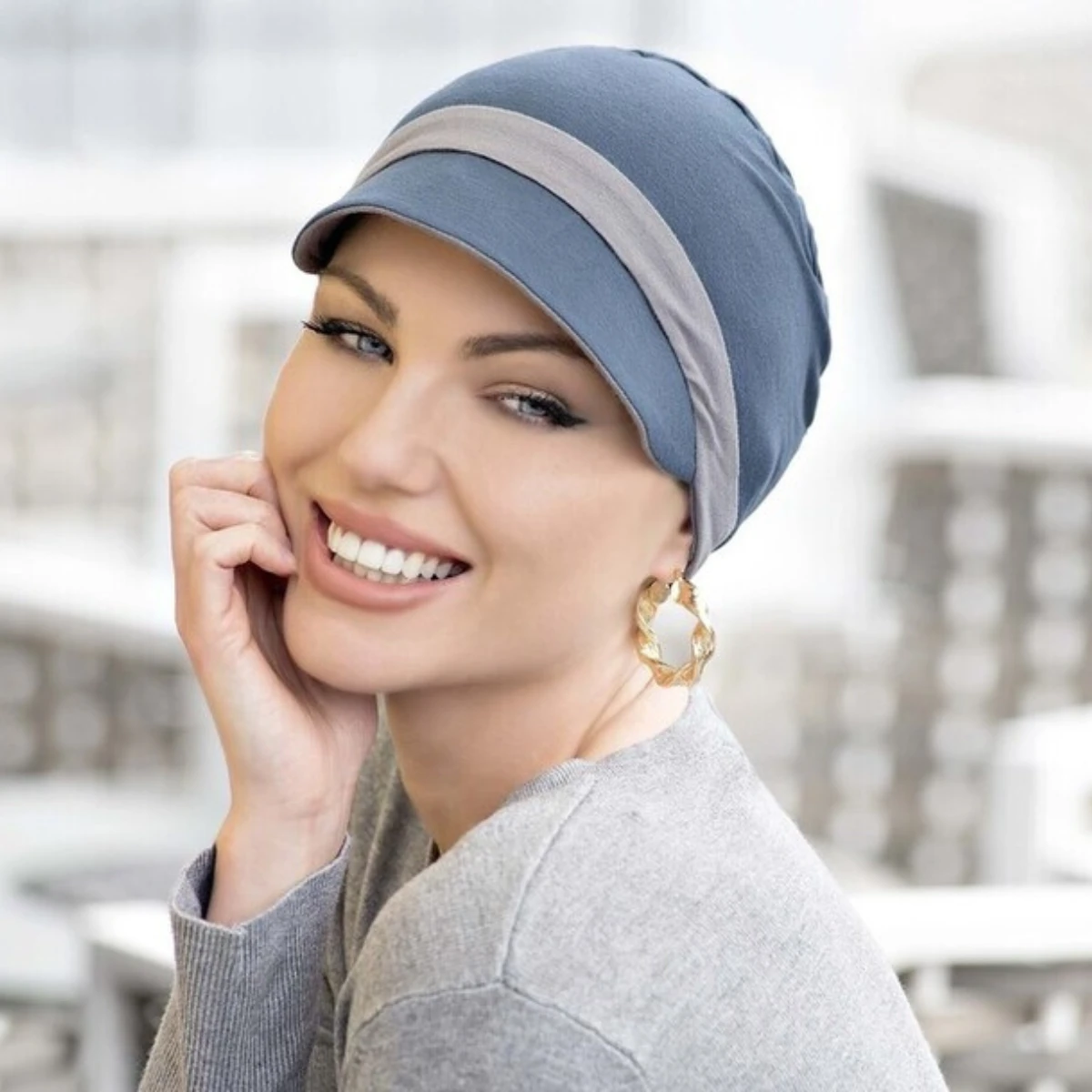 Katia Grey & Silver | Reversible Cap