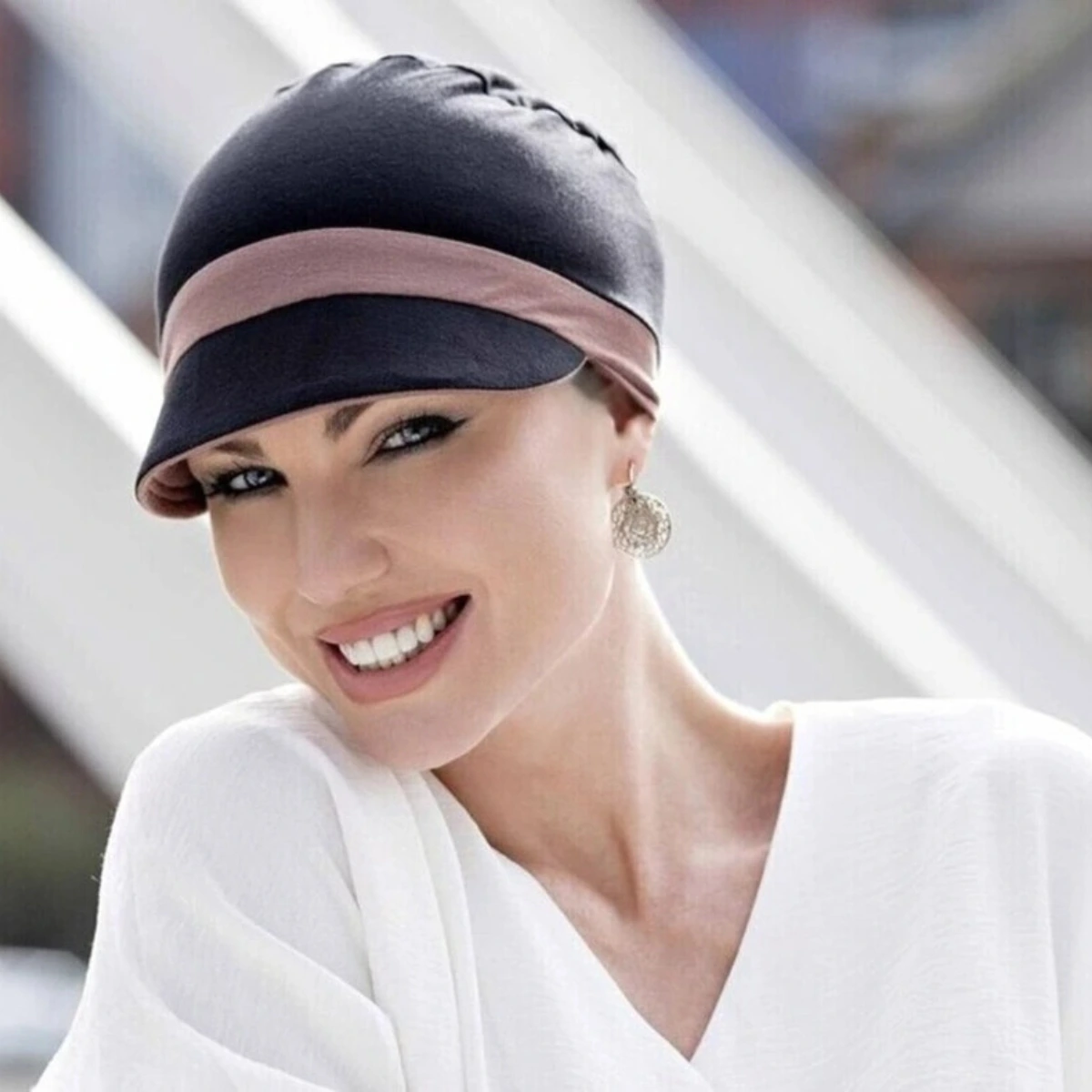 Katia Black & Lilac | Reversible Cap