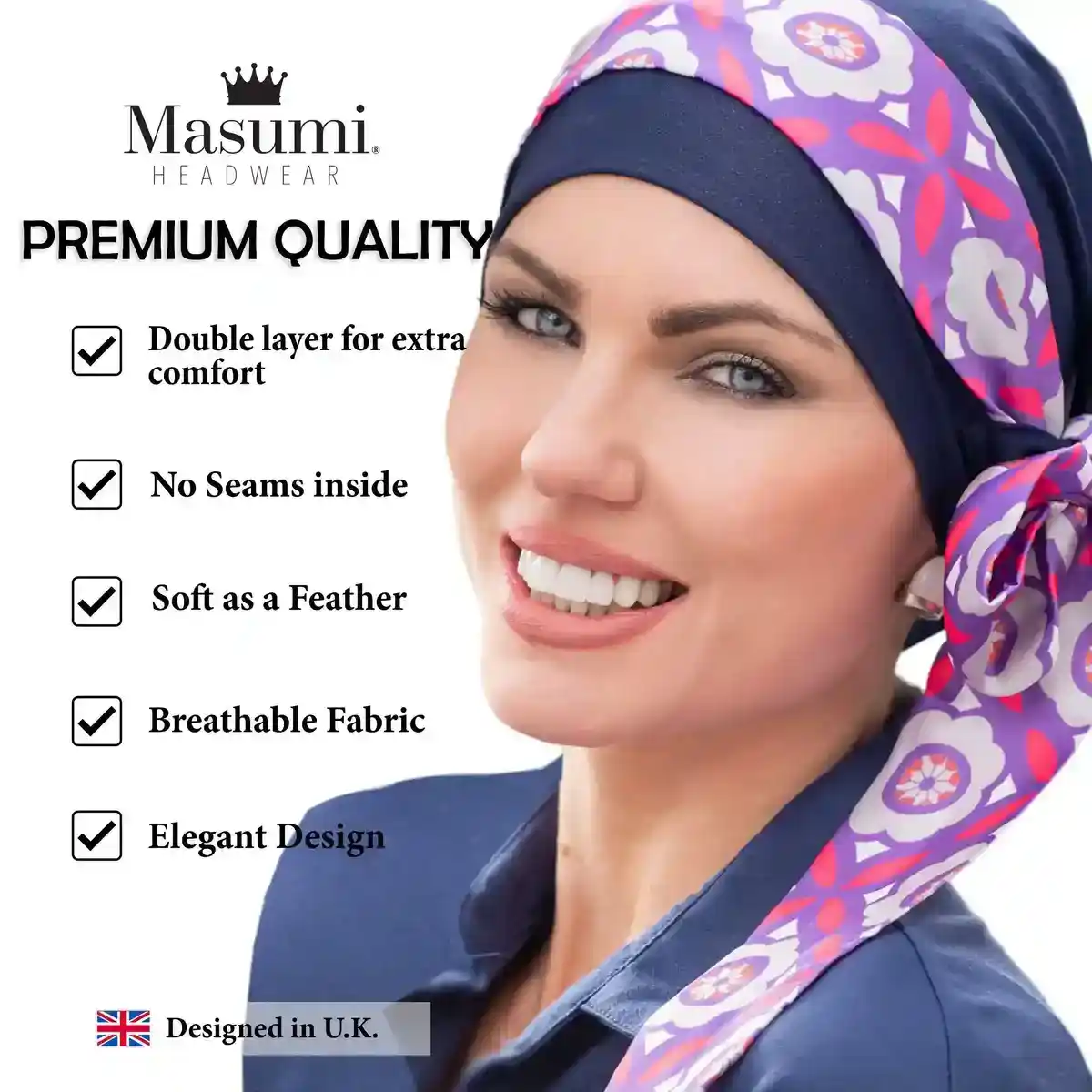 Yanna Navy Purple Rose view 6
