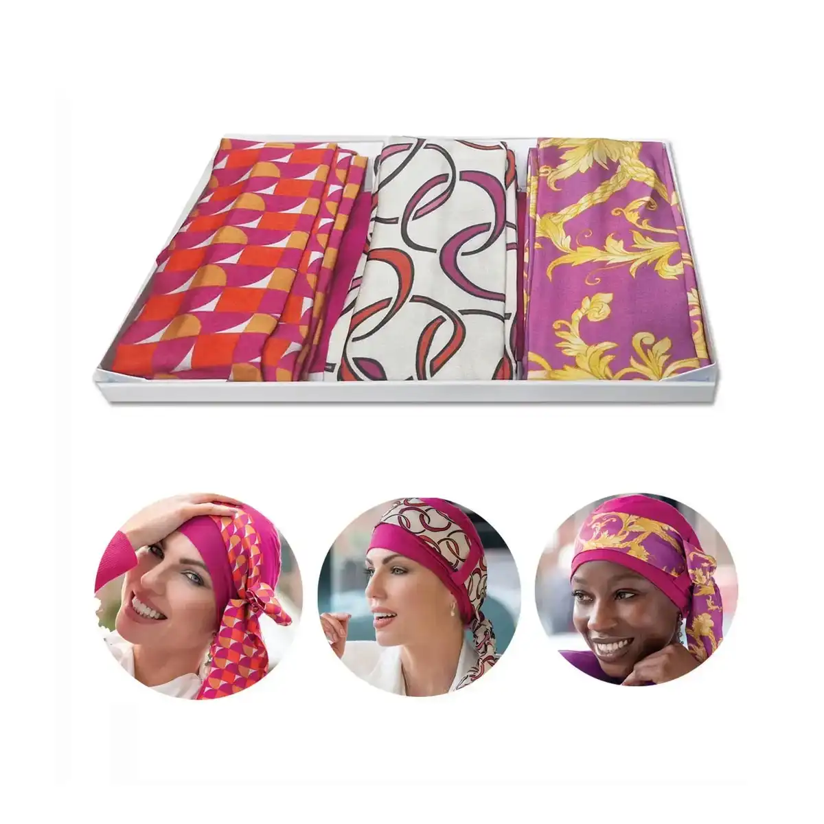 Gift Box Valentina: 1 Cap+ 3 Scarves